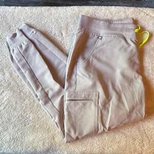 Figs Gray Cargo Pants with Tapered Fit